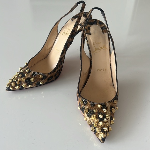 Christian Louboutin Drama Sling Panthere - Picture 5 of 7